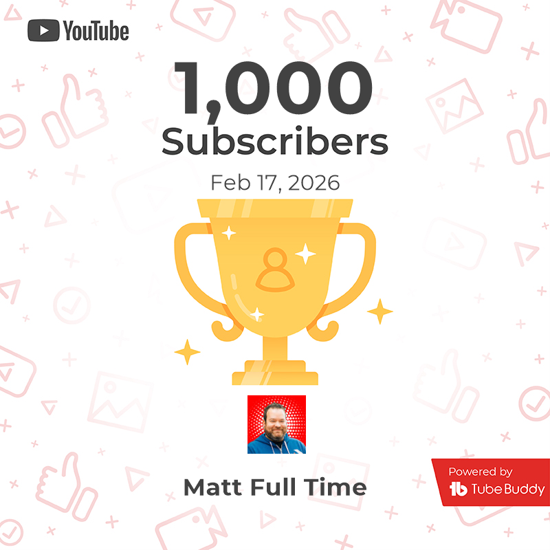 1,000 subscribers milestone